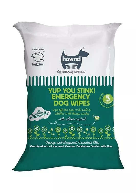 Yup you stink emergency dog wipes