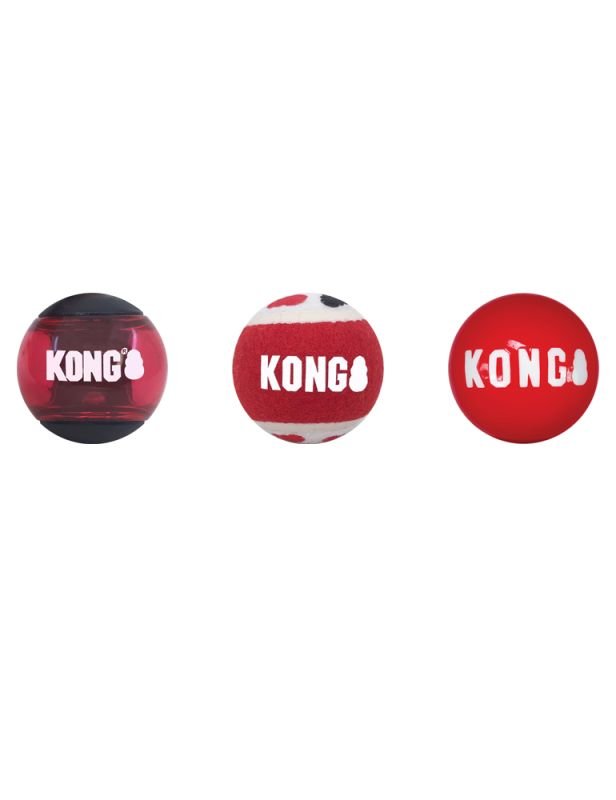 Kong signature balls diameter 8,5 cm 3stuks
