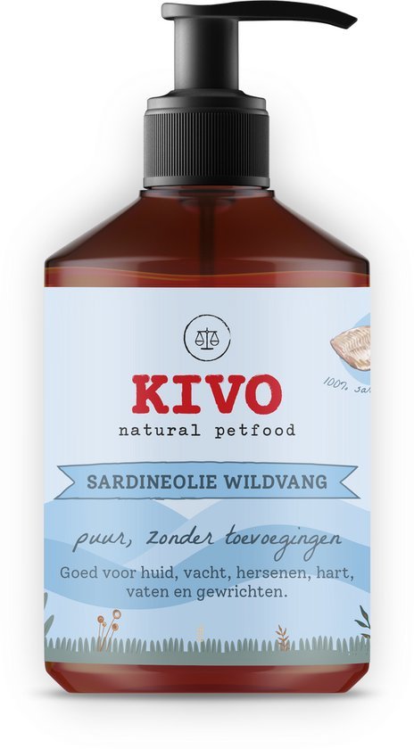 Kivo sardineolie puur wildvang 500 ml