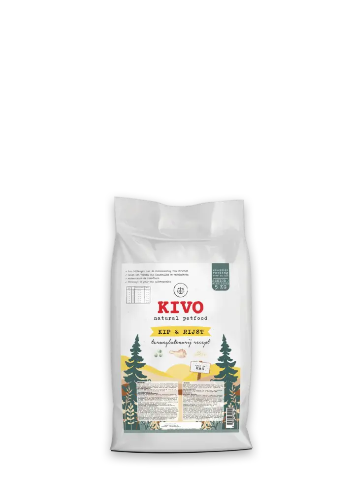 Kivo kat kip en rijst 5 kg